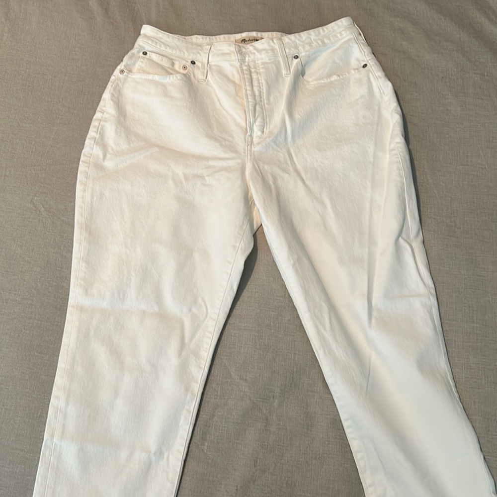 Madewell White High-rise Jeans size 33